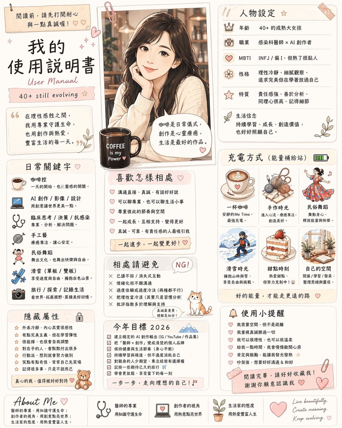 TingYu's User Manual — 我的使用說明書