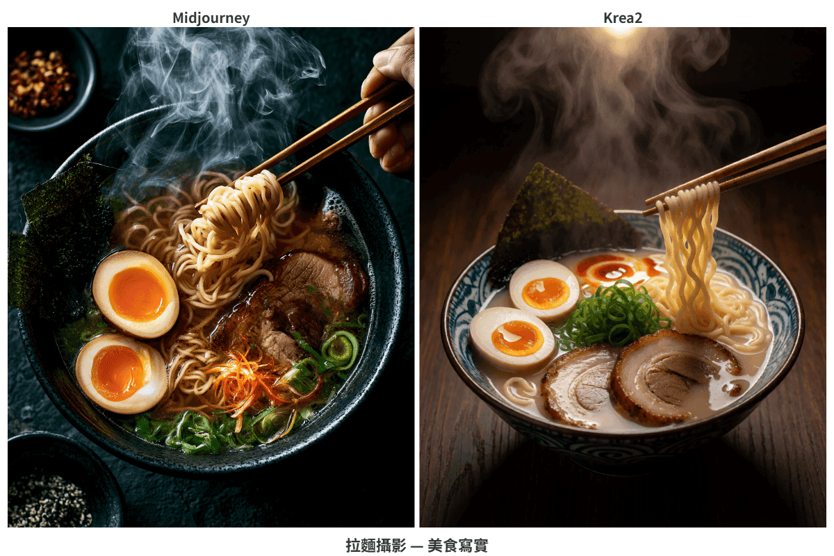 拉麵攝影對比