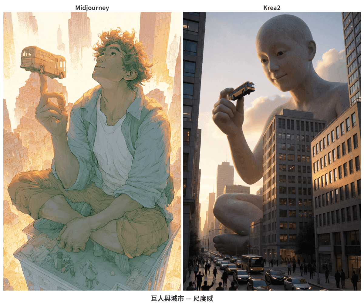 巨人與城市對比