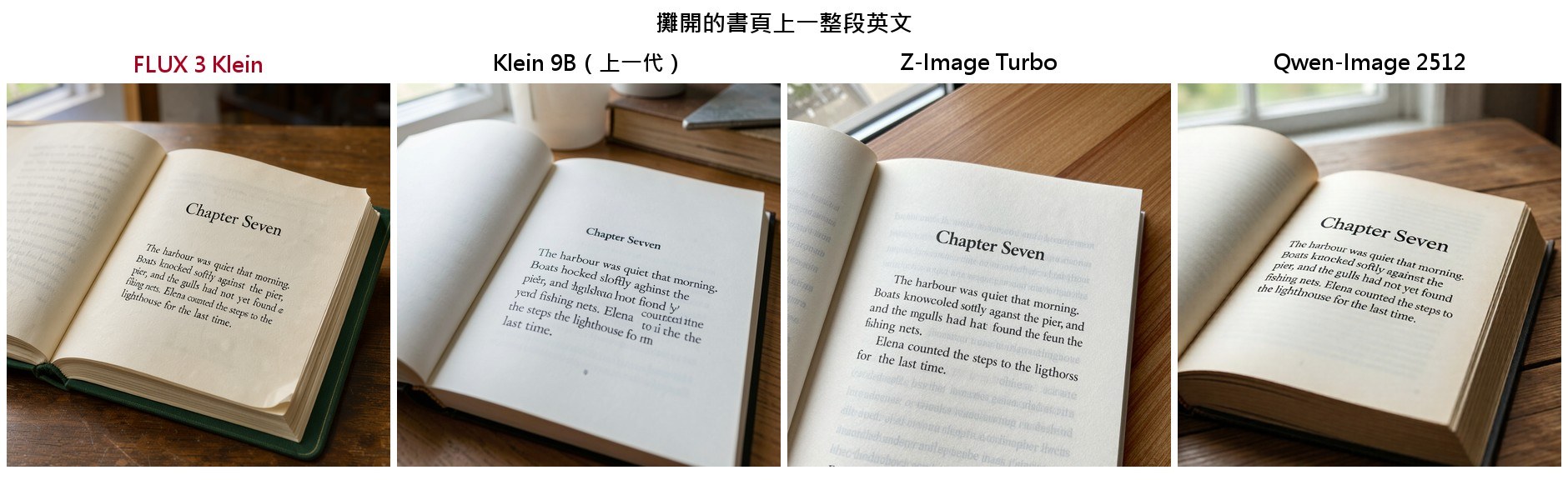 攤開的書頁上一整段英文