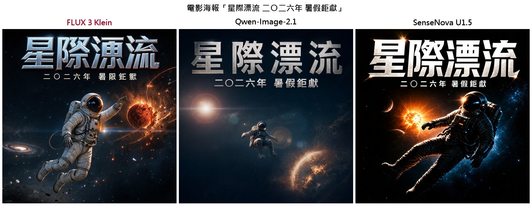 電影海報「星際漂流 二〇二六年 暑假鉅獻」