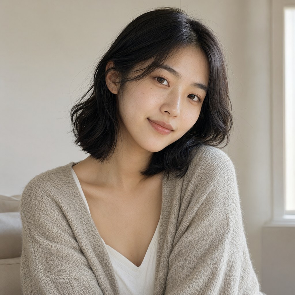 Qwen-Image-2.1 畫的窗光人像
