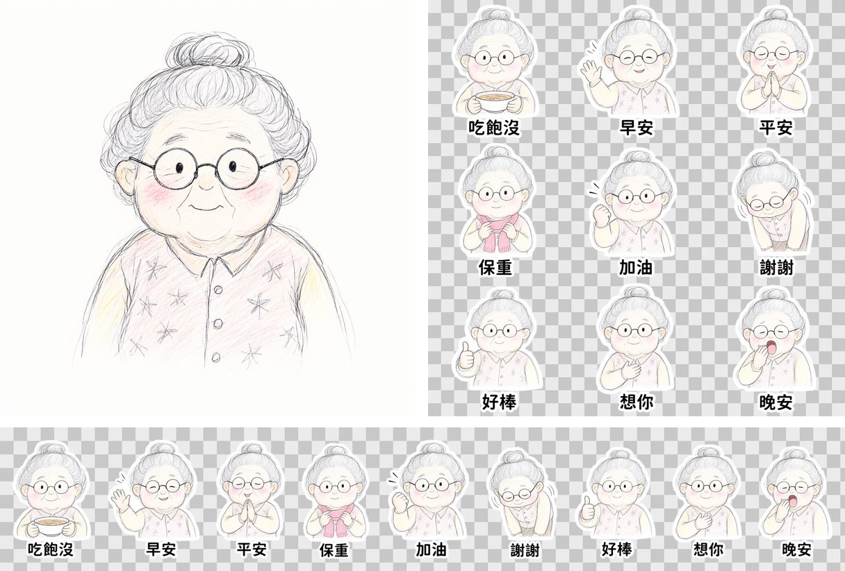 老奶奶:長輩問候
