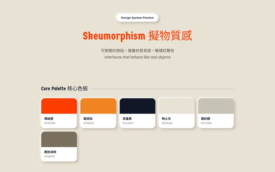 Skeumorphism preview