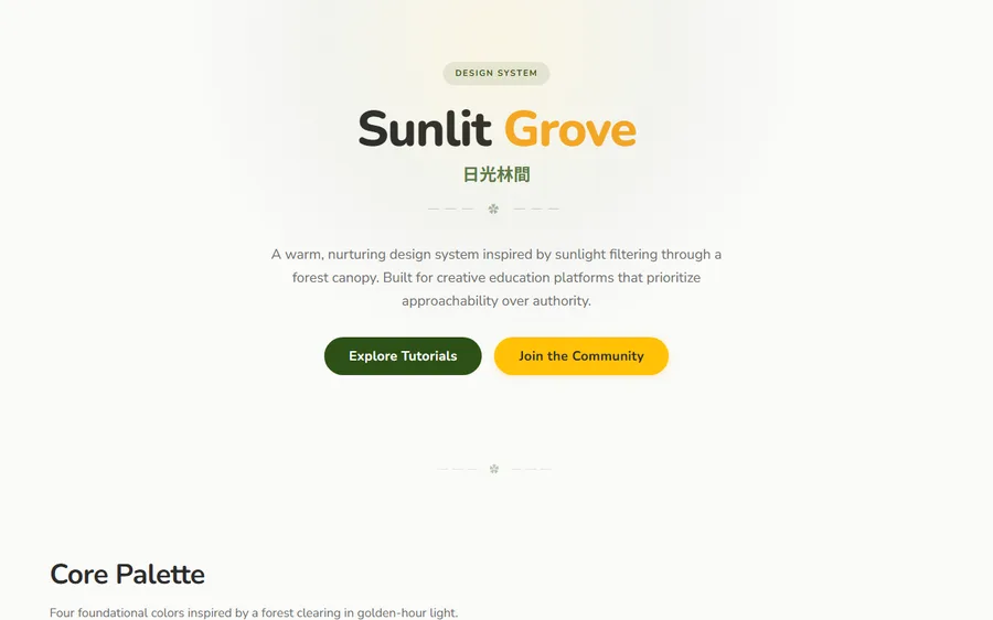 Sunlit Grove preview