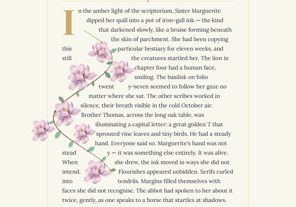 Growing Vines on a Manuscript — 在手抄本上長藤蔓